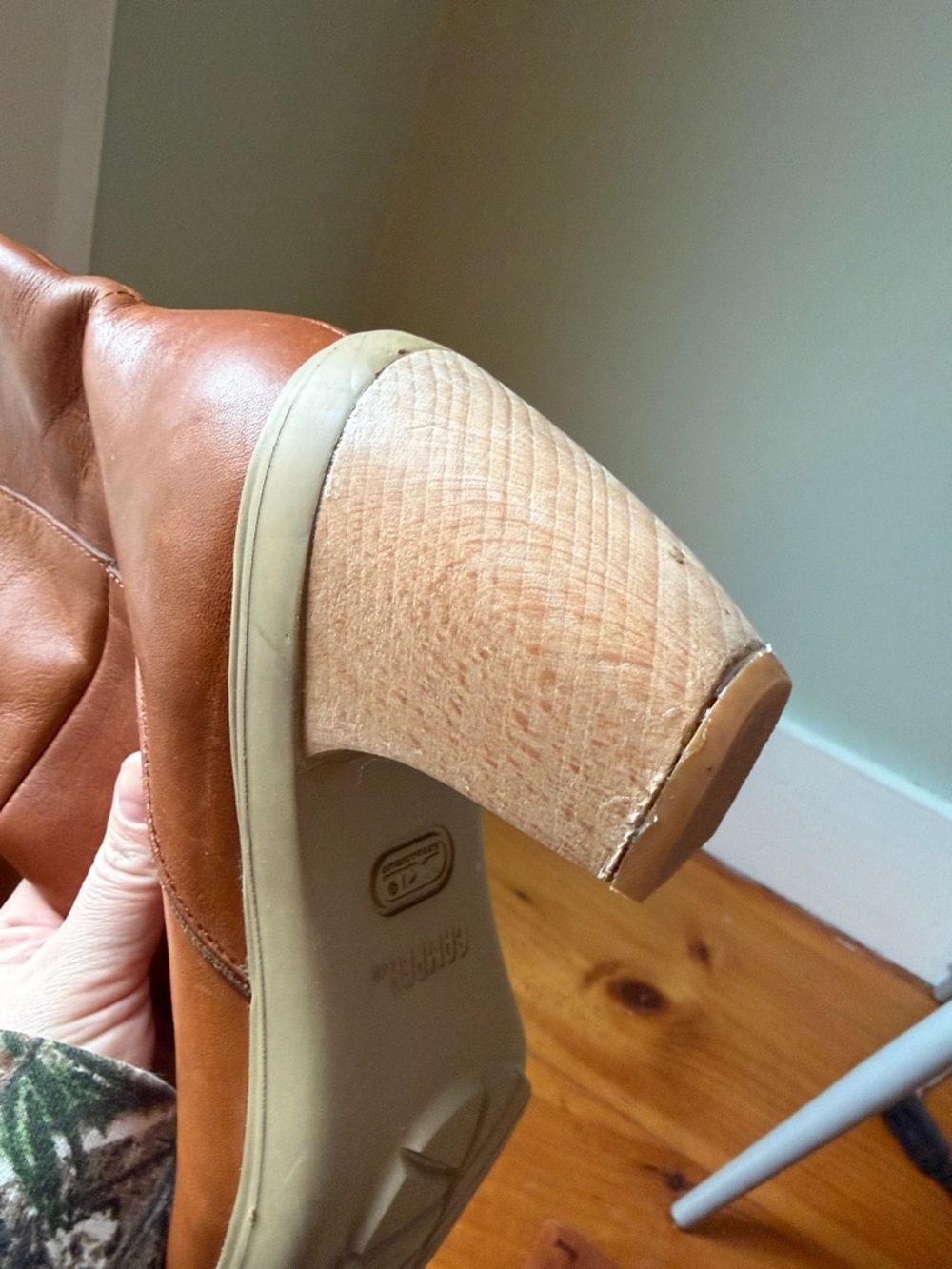 CAMPER leather boots with wood heels - Picture 5 of 5